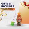 2x Sauce Afr Ghost Pepper 5 oz Bundle with Basting Brush Bold, Fiery Ghost Pepper Heat for Cooking, Grilling, and Flavorful Spicy Dishes Da Bomb Hot Sauce Gift Set (3 Items) view 2