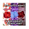 Alky Therapy Triple Pickle Bundle, Candy Flavored Dill Pickles Variety Pack - Strawberry, Black Cherry, Grape, 3 Jars, Perfect for Snacks and Gifts view 1