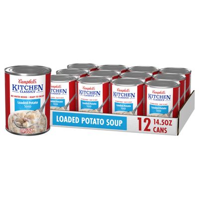 Campbell's Kitchen Classics Loaded Potato Soup, 14.5 OZ Can (12 Pack)