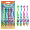 SmileGoods FlosSeas Kids Toothbrushes, Soft Bristle Childrens Toothbrush with Sea Animal Themed Designs, for Ages 3+, 4 Pack view 1