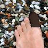 BOUNCEBACK BIG TOE Protective Socks Soft Cotton Medical Sleeve for Ingrown Toenails | Diabetic Ulcers | Non-Slip Inner Grip | Brown | Large-X-Large view 2