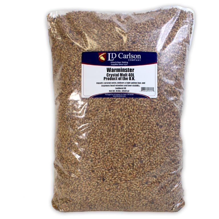 10LB WARMINSTER PREMIUM ENGLISH CRYSTAL BARLEY MALT 40L - Uncrushed