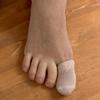 BOUNCEBACK BIG TOE Protective Socks Soft Cotton Medical Sleeve for Ingrown Toenails | Diabetic Ulcers | Non-Slip Inner Grip | Taupe | Small-Medium | Large-X-Large view 3