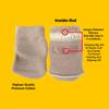 BOUNCEBACK BIG TOE Protective Socks Soft Cotton Medical Sleeve for Ingrown Toenails | Diabetic Ulcers | Non-Slip Inner Grip | Taupe | Small-Medium | Large-X-Large view 4