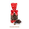 Dark Chocolate Covered Almonds Gift Bag - Vegan Dairy Free Holiday Stocking Stuffer - Gourmet Almond Snacks in Festive Snowflake Packaging - 10 oz view 2