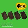 BOUNCEBACK BIG TOE Protective Socks Soft Cotton Medical Sleeve for Ingrown Toenails | Diabetic Ulcers | Non-Slip Inner Grip | Brown | Small-Medium view 3