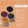 Black Ayocote Beans (Frijol Ayocote Negro), Premium Heirloom Whole Dried, Bulk 15 lb Product of Mexico. view 2