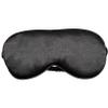 Anerika Premium 100% Silk Sleep Mask, Lightweight Foam Padded Eye Cover with Contoured Nose Bridge, Black and belge, for Comfortable Sleep (Black) view 1