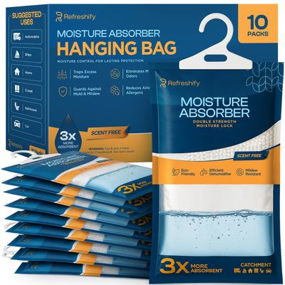 10 Pack Moisture Absorbers and Humidity Absorber Bags for Closet
