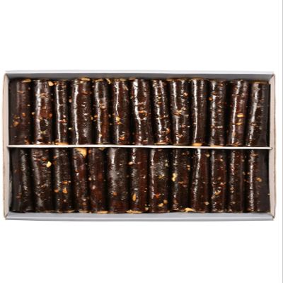 Turkish Carob Fruit Leather Roll with Hazelnut Paste Filling - Gumushane Traditional Pestil 500g (1.1 lbs) - Silver