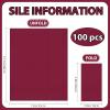 100 Pcs Burgundy Paper Napkins Disposable - Maroon Guest Dinner Napkins for Bathroom Wedding Birthday Graduation Party view 2