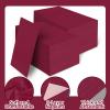 100 Pcs Burgundy Paper Napkins Disposable - Maroon Guest Dinner Napkins for Bathroom Wedding Birthday Graduation Party view 3