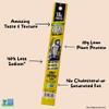 Spicy Chipotle Vegan Jerky Sticks, High Protein Plant Based Snack, 7 Sticks view 2