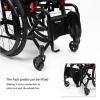 All-Terrain Folding Lightweight Adult Wheelchair Aluminium Self-propelled Manual Chair with Anti-Tipper for Youth Adults Elderly(BlackB,Seat Width 42cm/16.5in) view 4