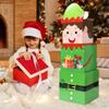 Bemvp Christmas Box Decoration, 3pcs Stackable Gift Boxes Small Christmas Nesting Boxes Decrotive Stacking Gift Boxes for Holiday Winter Party view 4