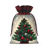 WBQLSL Christmas Gift Tree Printed Small Christmas Storage Bags, Birthday Party Supplies, Holiday Gift Storage Bags, Portable Gift Bags view 2