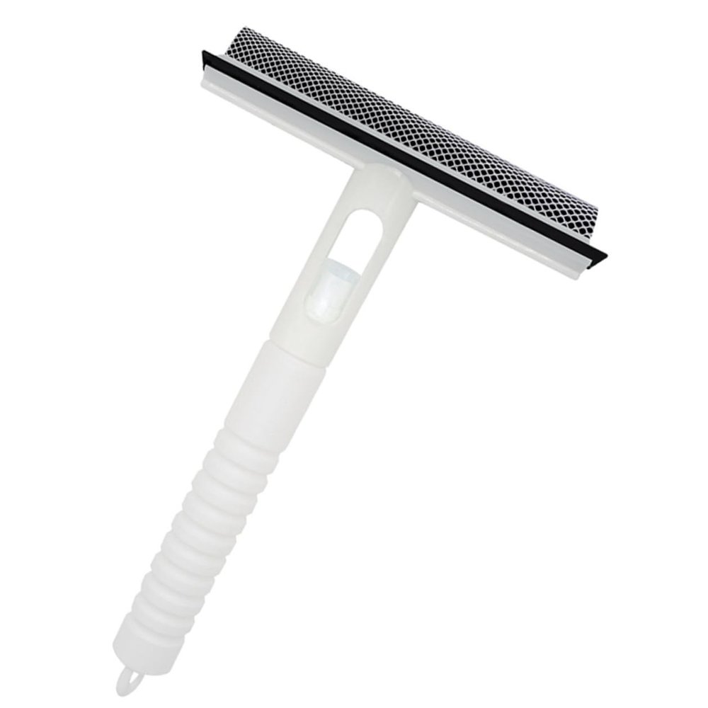POPETPOP Portable Window Cleaner Squeegee with Spray Water Function for Bathroom Kitchen and Home Glass Use Water Removal Tool for Mirrors Windows and Shower Glass Doors