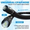 1 Pack CPAP Hose, Universal CPAP Tubing 6 Foot (72") Standard 22mm CPAP Tube Compatible with Most CPAP Machines, Flexible, Lightweight, Durable CPAP Supplies & Accessories, Black view 2