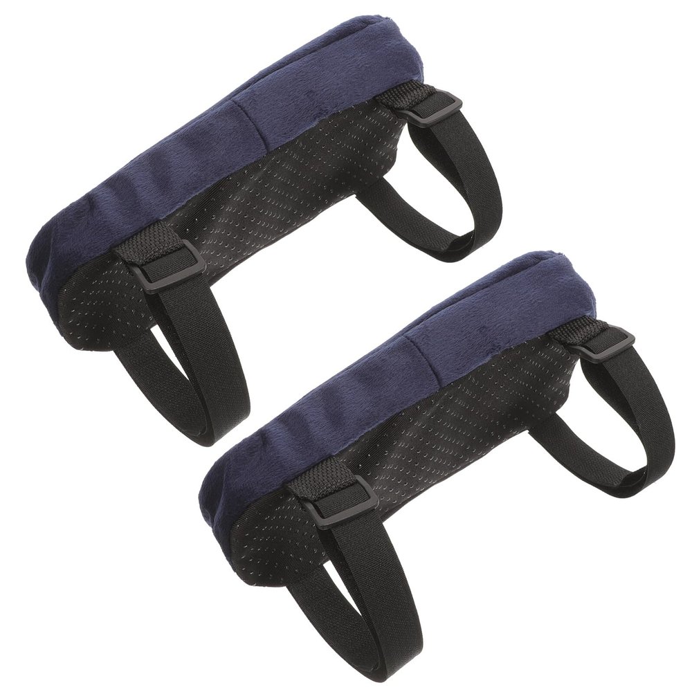 Yardenfun 2pcs Wheelchair Armrest Pads Armrest Covers Anti-Slip Comfortable Cushions for Wheelchairs Office Chairs Elbow Support Neck Pressure