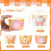 120 Pcs Groovy Ice Cream Cups 12 oz Disposable Retro Hippie Boho Paper Dessert Snack Bowls Daisy Flower Sun Food Yogurt Cup Containers for Food Soup Baby Bridal Shower One Birthday Party Supplies view 4