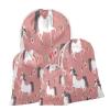 Aglebo Horses Rose Reusable Christmas Gift Bag Set with Drawstring 30" x 40" Xmas Treats Bags Funny Design for Party Birthday Xmas Presents Wrapping Bags (1 Pack) view 1