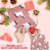 Aglebo Horses Rose Reusable Christmas Gift Bag Set with Drawstring 30" x 40" Xmas Treats Bags Funny Design for Party Birthday Xmas Presents Wrapping Bags (1 Pack) view 3