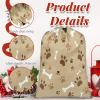 Aglebo Pet Pows Reusable Christmas Gift Bag Set with Drawstring 20" x 30" Xmas Treats Bags Funny Design for Party Birthday Xmas Presents Wrapping Bags (1 Pack) view 4