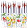 100Pcs Strawberry Plastic Cups 16 oz Strawberry Birthday Disposable Plastic Cups Berry Sweet Fruit Clear Cocktail Glasses for Spring Wedding Beach Beverage Juice Drinking Snacks Coffee Party Supplies view 1