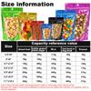 100pcs 4"x6" Mylar Bags for Food Storage,Smell Proof Bag with Window ResealableStand-up Foil Pouch Packaging Freeze Dried Candy Bag Food Storage Bags for Small Business (Green) view 2