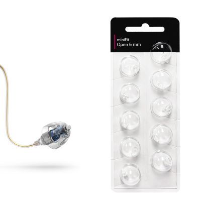 (10 Pcs) Minifit Open Domes for Oticon (6mm) Compatible Replacement Tips for Oticon Hearing Aids, Premium Universal Domes for Oticon Hearing Aid Supplies