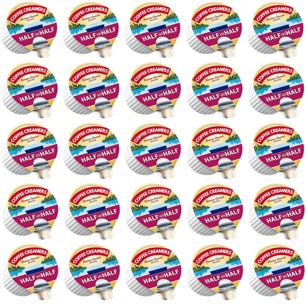 Liquid Coffee Creamer Singles Bulk Pack, 0.44 fl oz, 120 Pack, Great for Home Use, Offices and Coffee Stations (120 - Count, Half & Half)