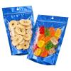 100pcs 6.3"x9.5" Mylar Bags for Food Storage,Smell Proof Bag with Window ResealableStand-up Foil Pouch Packaging Freeze Dried Candy Bag Food Storage Bags for Small Business (Blue) view 1