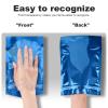 100pcs 6.3"x9.5" Mylar Bags for Food Storage,Smell Proof Bag with Window ResealableStand-up Foil Pouch Packaging Freeze Dried Candy Bag Food Storage Bags for Small Business (Blue) view 4