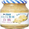 Aohata Marugoto Sugar-Free Natural White Peach Jam 250g (Pack of 1 Glass Bottle), No Added Sugar, Chunky Style White Peach Fruit Spread from Japan, MADE IN JAPAN, Limited Stock view 1