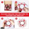 8 Pcs Valentine Candle Rings Wreaths Red Pink Wooden Heart Artificial Heart Berries Valentine's Day Candle Holder Rings Mini Wreaths Decor for Valentines Day Accessories Wedding Table Centerpieces view 4