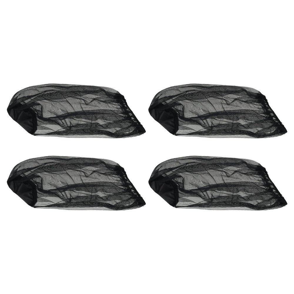 4pcs AntiMosquito Head Covers Net with Fine Mesh for Effective Protections Suitable for Outdoor Enthusiast Fishing Tool Nylon Mesh Headwear