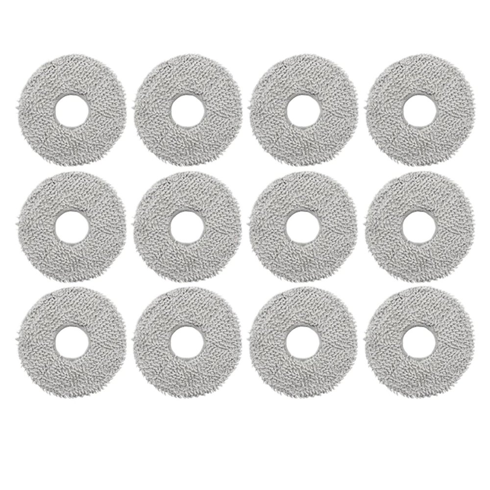 Mop ClothCompatible For EcovacsCompatible For DeebotT30 Pro/T20/T10/X1/X2 Omni/T10 Turbo Mop Cloth Robot Vacuum Cleaner Mop Pads(12pcs)