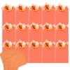 qiqee 24pcs Pink-Orange Gift Bags with Tissue Paper for Wedding, Birthday, Party Supplies-4.7"x6.3"x2.4" Small Size Cardboard Gift Bags24pcs Bags + Tissue Paper view 1