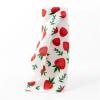 20 Pcs/Roll Microfiber Kitchen Cleaning Towels - 25x25cm Cartoon Fruit Printed, with Scouring Pads(Strawberry) view 3