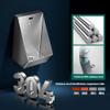 UMJIGF 304 Stainless Steel Wall Mounted Sensor Urinal - Commercial Anti-Odor Splash Men's Bathroom Toilet for Homes, Hotels, Bars - Durable Black Finish,Silver view 2