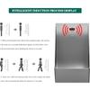 UMJIGF 304 Stainless Steel Wall Mounted Sensor Urinal - Commercial Anti-Odor Splash Men's Bathroom Toilet for Homes, Hotels, Bars - Durable Black Finish,Silver view 4