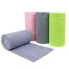 20 Pcs/Roll Reusable Microfiber Kitchen Towels - 25x25cm Solid Color, Non-Greasy with Scouring Pads(Blue Grey) view 2