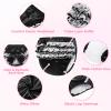 Littleforbig Soft Underwear Comfortable Washable Reusable Ruffled Lace Bow Pretty in Black Shiny Glitter Waterproof Adult Training Pants M view 3
