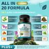 Lukaree Wormwood Black Walnut Clove Cleanse for Humans Softgels, 20-in-1 Extra Strength | Gut Cleanse & Digestive Health w/ 7 Oils & 7 Enzymes | Concentrated, Men & Women Natural Herb - 120 CT view 2
