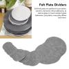 24PCS Felt Plate Dividers, Cuttable Washable Reusable Felt Plate Dish Separator Protectors for Dish, Coffee Saucers Protecting and Stacking view 2