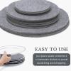 24PCS Felt Plate Dividers, Cuttable Washable Reusable Felt Plate Dish Separator Protectors for Dish, Coffee Saucers Protecting and Stacking view 3
