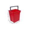 ABOOFAN 2pcs Plastic Cleaning Bucket Square Wash Bucket with Handle Utility Pail for Home, Offices, School, Commercial Use view 2
