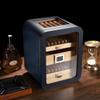 ANXYYDS Cigar Humidor, Glass Display Case, Walnut Wood Storage Box, 4 Drawers, Capacity of About 110 Cigars, for Men C view 1