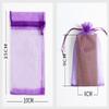 100Pcs Organza Bags White/Black/Gray Small Mesh Bags Mini with Satin Drawstring for Reusable Gift Packaging (White, 4 * 6inch) view 4