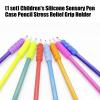 14/28Pcs Soft Silicone Pen Grip Ergonomic Writing Aid Grip Pencil Holder Gripper for Student Toddler Preschooler Silicone Pencil Holder view 4